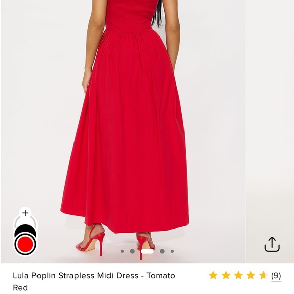 Fashion Nova Vibrant Red Dress - Picture 5 of 6